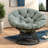Ergonomic Accent Chairs With 360° Swivel, Steel Frame, Modern Style For Home & Outdoor