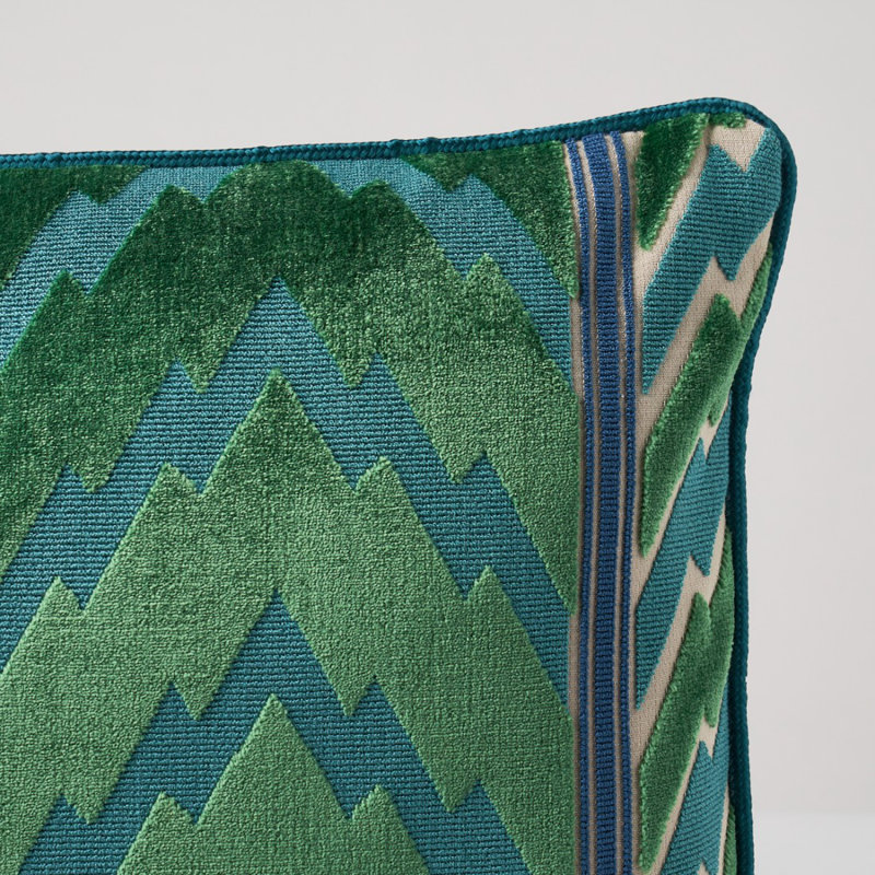 Schumacher x Timothy Corrigan Florentine Velvet Pillow