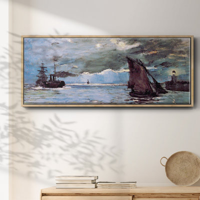 Paysage marin par Monet - toile encadrée