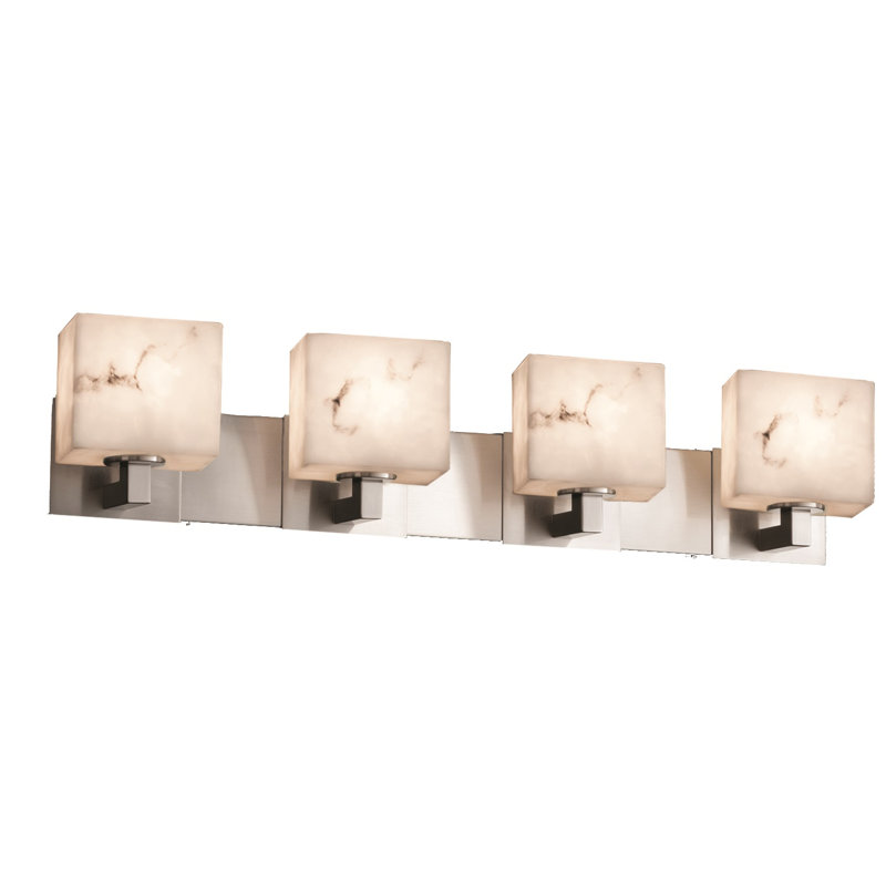 Éclairage modulaire pour meuble-lavabo 4 lumières LumenAria™, Nickel brossé