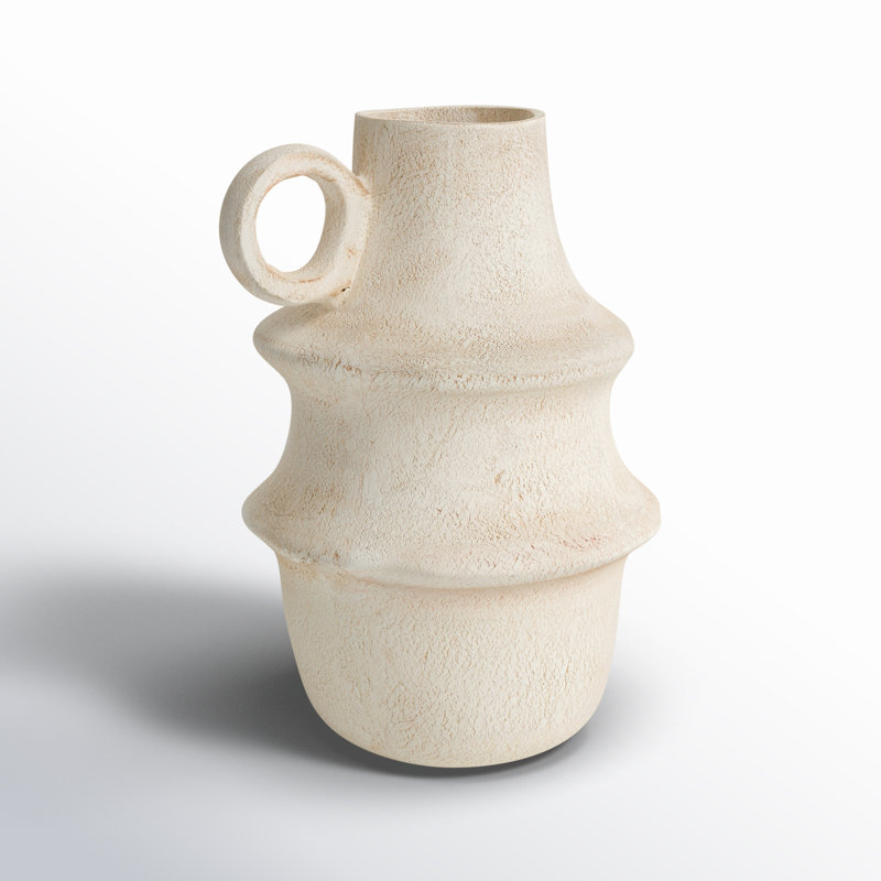 Paper Mache Table Vase, 15.25" H x 9.85" W x 9.9" D