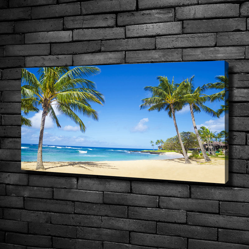 Tropical Beach - Wrapped Canvas Print