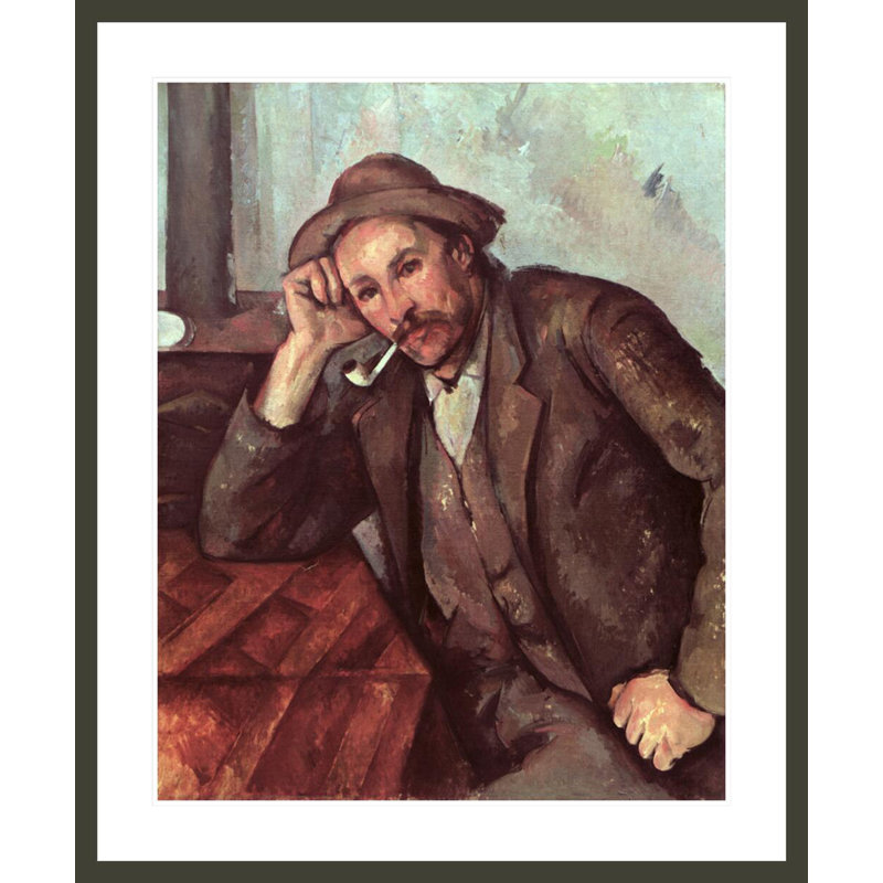 Le fumoir par Paul Cézanne - Impression numérique sur toile, H 40,35 po x l 33,5 po