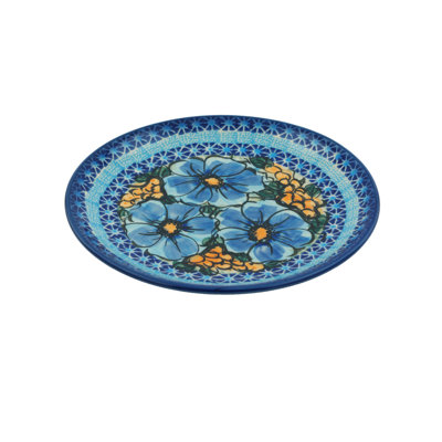 Assiette d’apéritif de poterie polonaise 8 po