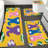 4 Pcs Easter Bunny and Eggs Bath Rug Set