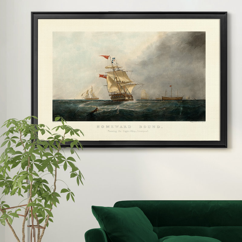 Homeward Bound - reproduction d'art sur toile encadrée, H 18,5 po x l 24,5 po x P 1,5 po, Noir