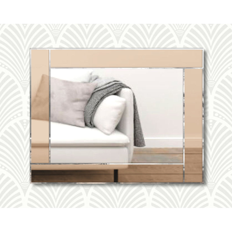 Besaw Flat Wall Mirror, Bronze