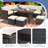 Aavya 9 - Person Modular Patio Conversation Set with Cushions