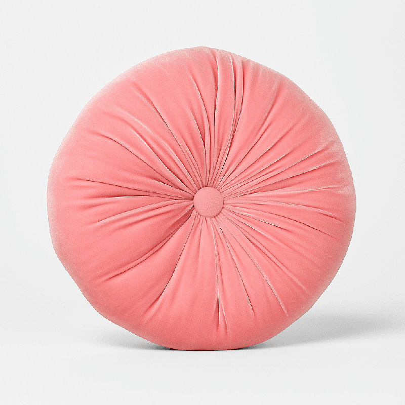 Coussin Therese, H 16 po x l 16 po, Flamant rose