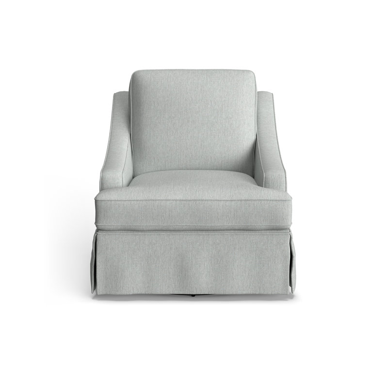 Fauteuil tournant Allerton, Chenille radicale gris cendre performance