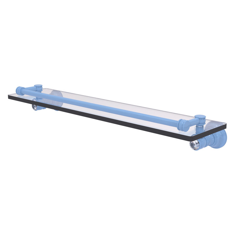 Tablette flottante Carolina, H 3,3 po x l 22 po x P 5,54 po, Bleu troll plat