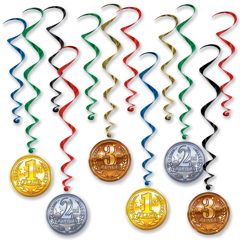 Tourbillon de médaille Award - 17½ po - 32 po - paquet de 6