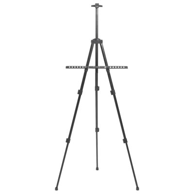 vidaXL Adjustable Display Easel Black Metal