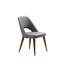 Chaise Adella - anthracite et noyer