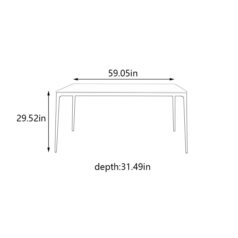 Taurisano, H 29,52 po x L 59,05 po x l 31,49 po