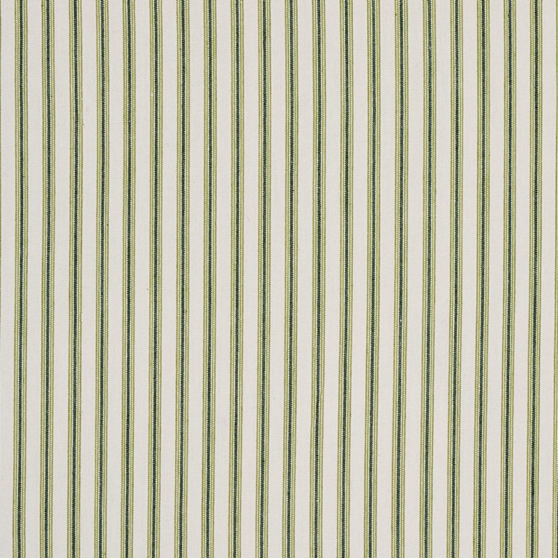 Wellfleet Ticking Stripe Fabric, Green