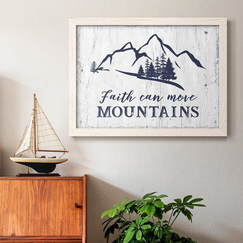 «Move Mountains», reproduction sur toile encadrée, Blanc, H 18 po x l 26 po x P 1,5 po