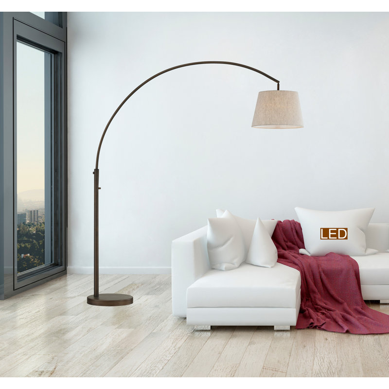 Allegra 79'' Antique Bronze Arched Floor Lamp