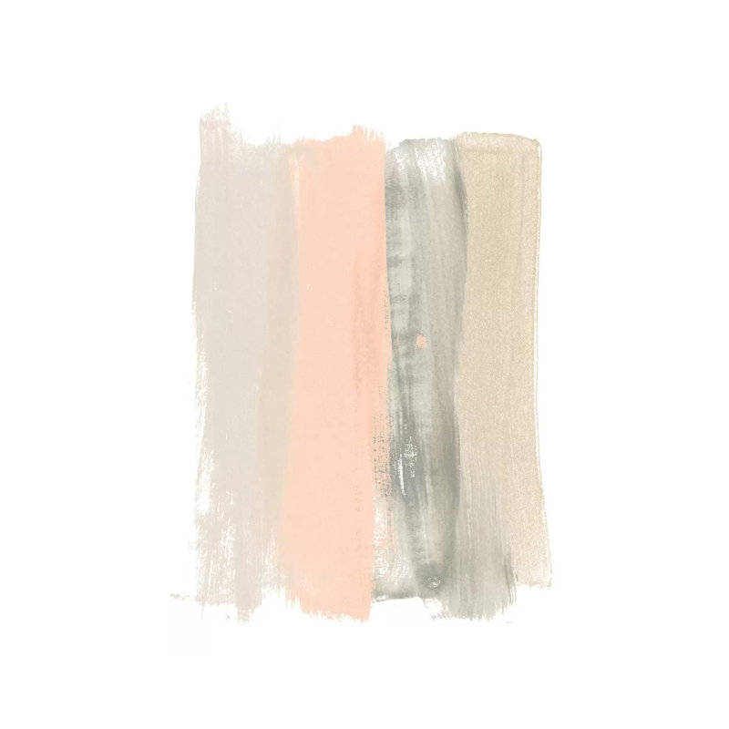 Blush Abstract II by June Erica Vess - Wrapped Canvas Painting, 20.32 cm H x 30.48 cm W