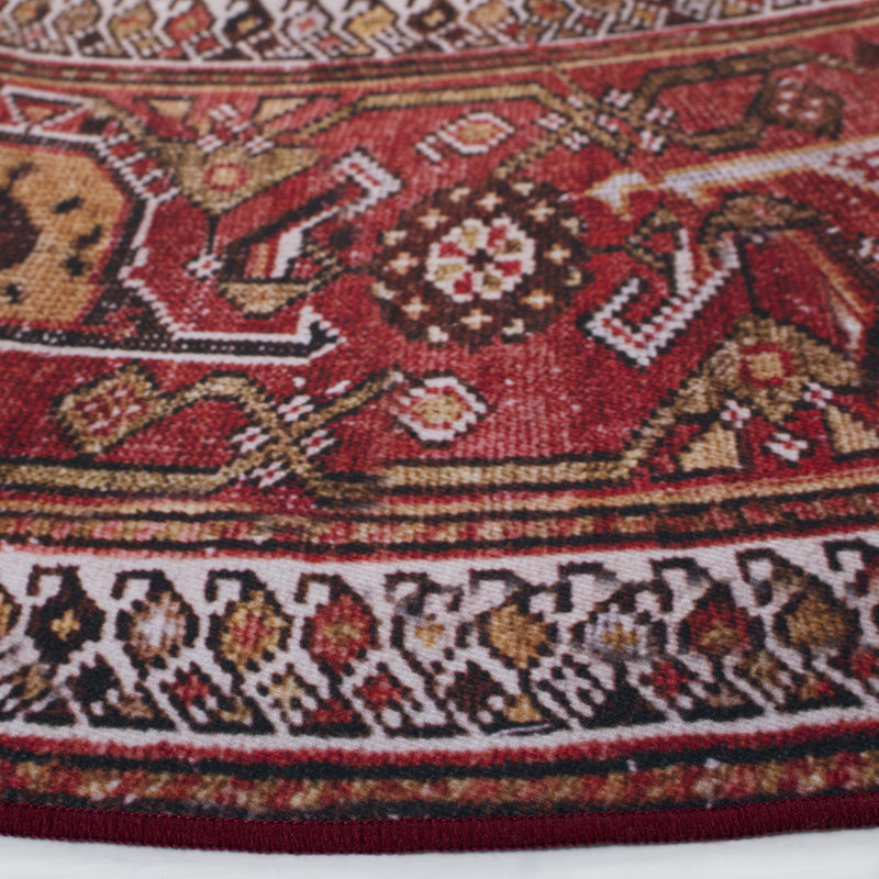 Villegas Oriental Power Loom Area Rug, Round 122cm