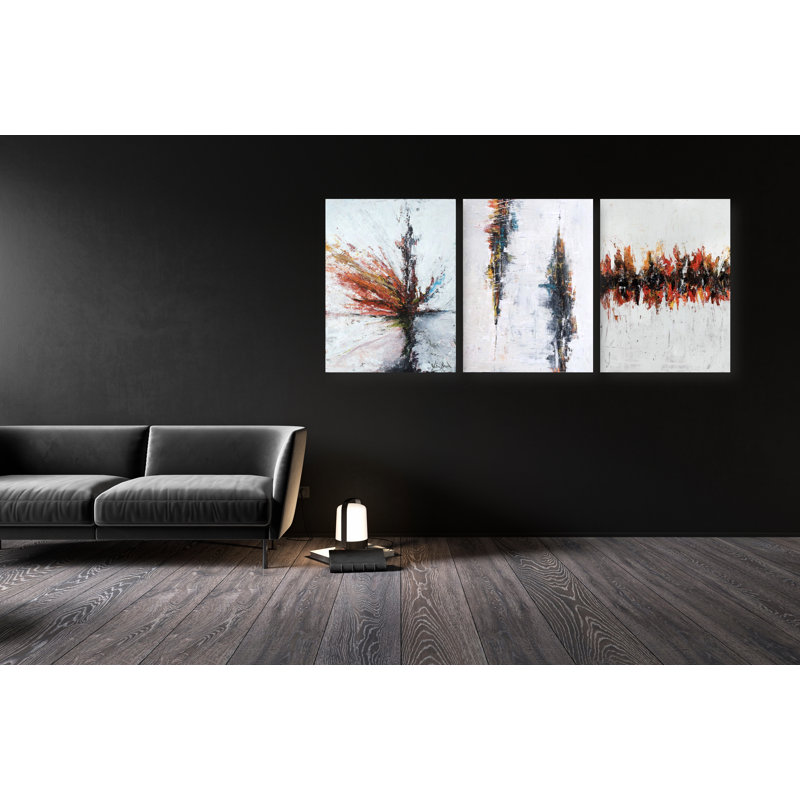 Galaxy Set by John Beard - Artist Enhanced Canvas Print, Black Floater Framed, 40" W x 60" H