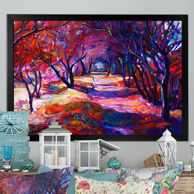 «Path in the Evening Forest», reproduction sur toile