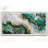 Abstract Geode Wall Art Print or Canvas, Emerald And Gold Marble Shape Decor-99377178-99377188