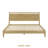  Adept Wooden Bed Frame with Headboard, Solid Wood Foundation with Silent Slats and Wood Central Supports, 1000 Lb Capacity, Effortless Assembly, Multiple Sizes and Colors-587013832-587013845