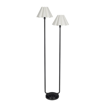 Lampe sur pied Polly (avec abat-jour festonné)
