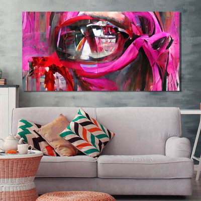 Reproduction d'affiche sur toile abstraite de sang