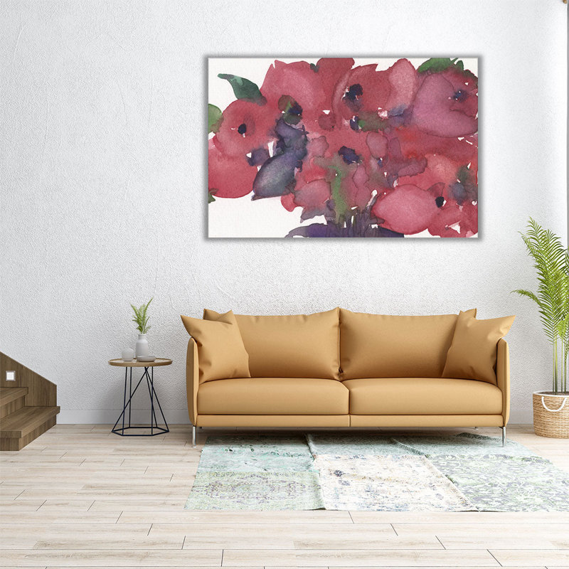 «Floral Pretty I», reproduction d'art sur toile, H 32 po x l 48 po