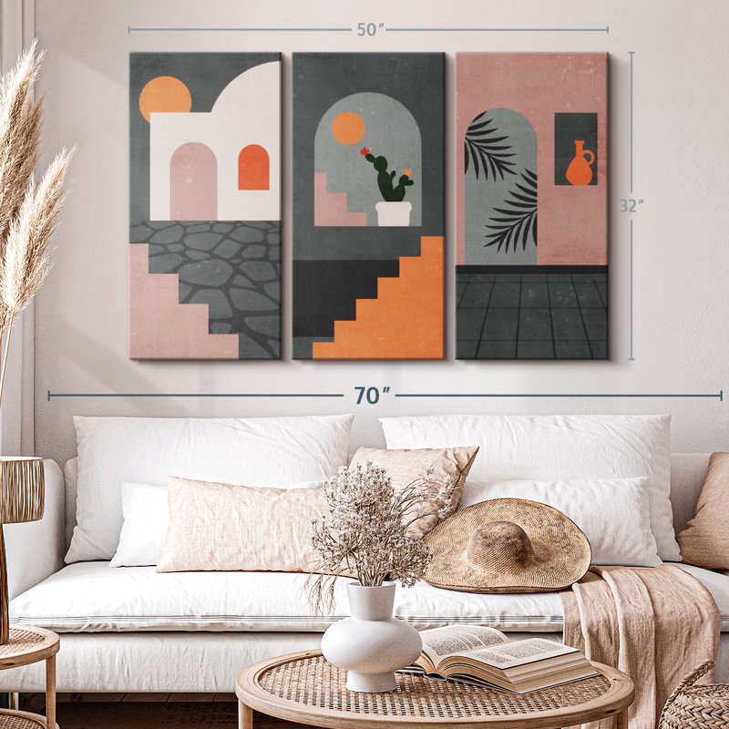 Architecture "Impression sur toile", H 32 po x l 50 po x P 1,25 po