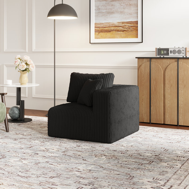 Modern Plush-upholstered Accent Sofa