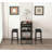 3 pieces Dining Table Set with 3 Large Storage Shelves