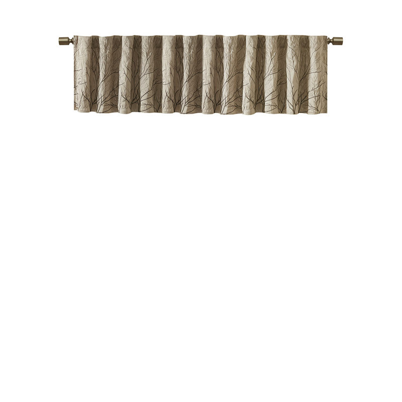 Cantonnière Gracie Mills Saffron Botanical, Brun clair