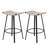 Counter Height Backless PVC Weaving Bar Stools With Round Footrest (2PCS Sets)