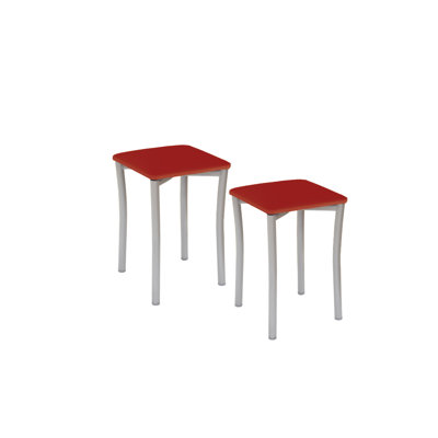 Eneli Upholstered and Faux Leather Bar Stool with Iron Frame