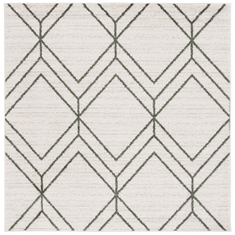 Tapis géométrique Wyckwood Performance, Carré 6 pi