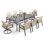 Kerrie 8 - Person 82.7'' L Outdoor Patio Dining Set With 8 Rattan Chairs