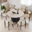 Table de salle à manger ronde moderne et simple-897577743-897577742