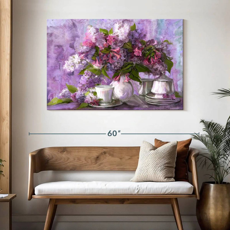 Fleur de lilas Harnek, H 32 po x l 48 po