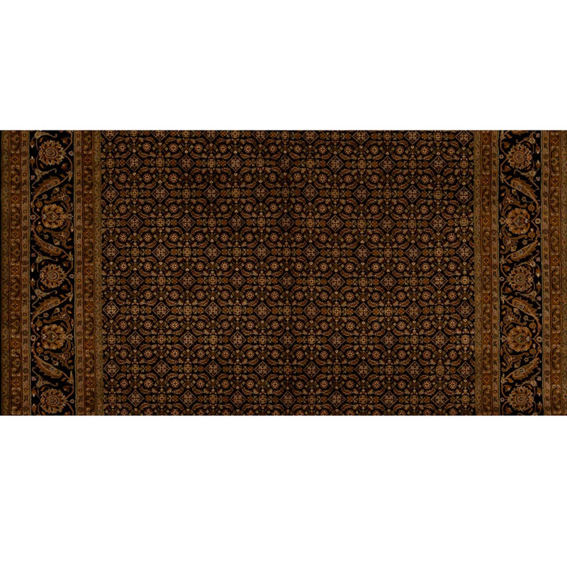 Tapis brun / noir de haute qualité