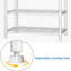 Freestanding Clothing Rack, Portable Closet Wardrobe With 3 Adjustable Wire Shelves And 1 Clothe Rod For Hanging Clothes-109947152