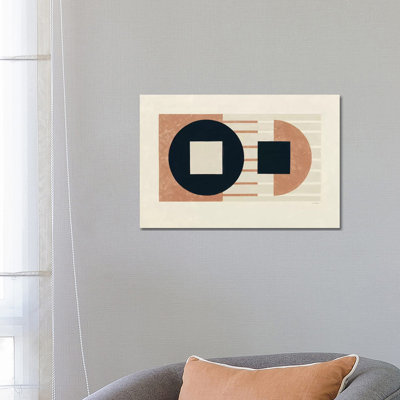 Laterally Speaking Warm by Mike Schick - Wrapped Canvas Print