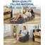 Canapé-lit pliant 79 po, fauteuil-lit convertible avec coussin et support pour le dos, gris foncé-919704143