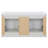 60.5" Double Bathroom Vanity With Cultured Marble Top-700561728
