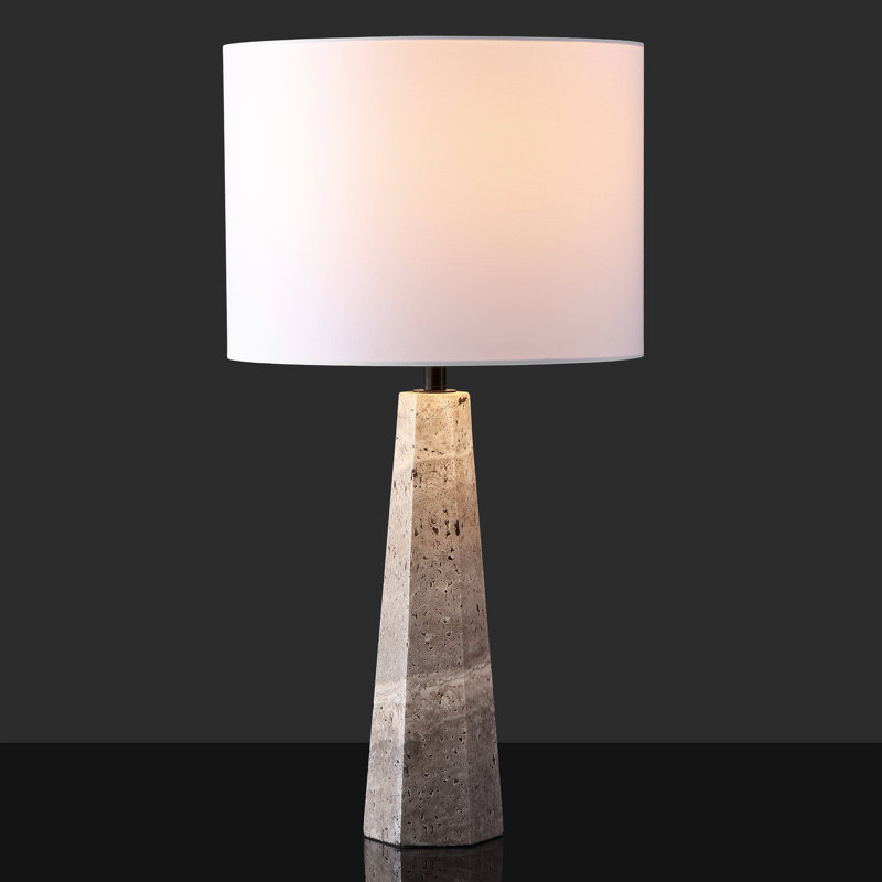 Gabryanna Standard Table Lamp, Travertine