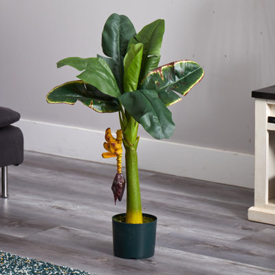 Banana Tree Silk Plant with Leaves