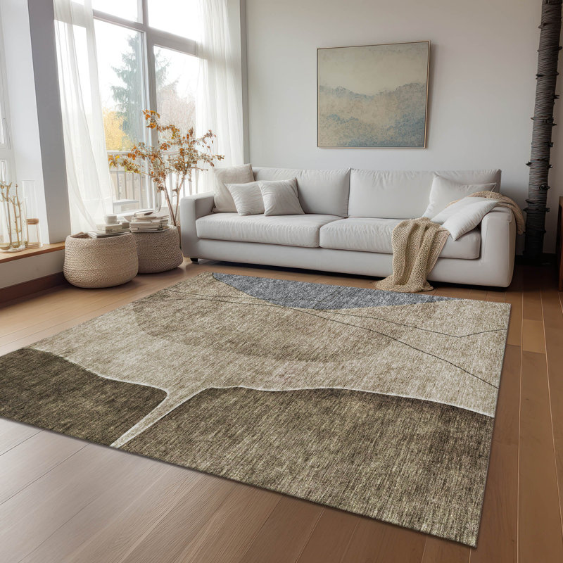 Tapis intérieur / extérieur Cherly avec envers antidérapant, Rectangle 3 pi x 5 pi