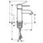 Uno Single-Handle Bathroom Faucet with Drain Assembly-3286405